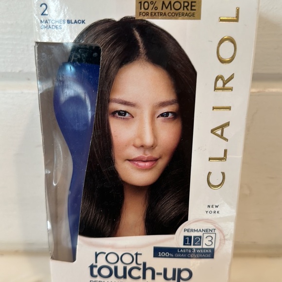 Clairol Root Touch-Up Pemanent Crème #2 Black Shades New In Box - Picture 2 of 8